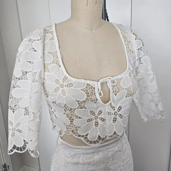 For Love & Lemons Malika Crop Top + Skirt - Picture 6 of 6